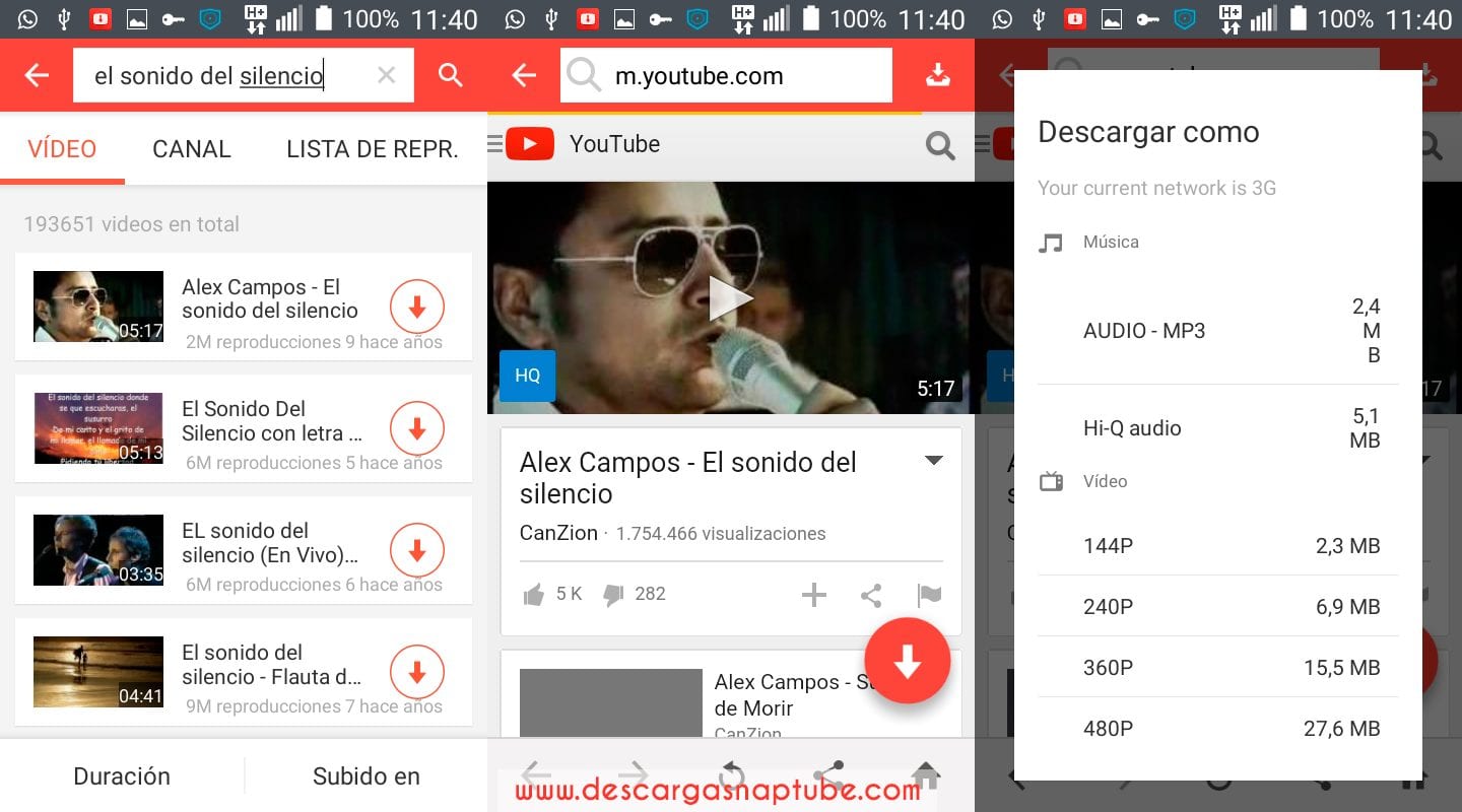Descargar Videos y Musica de Youtube con Snaptube - DescargaSnaptube.com Descargar Videos y Musica de Youtube con Snaptube - DescargaSnaptube.com